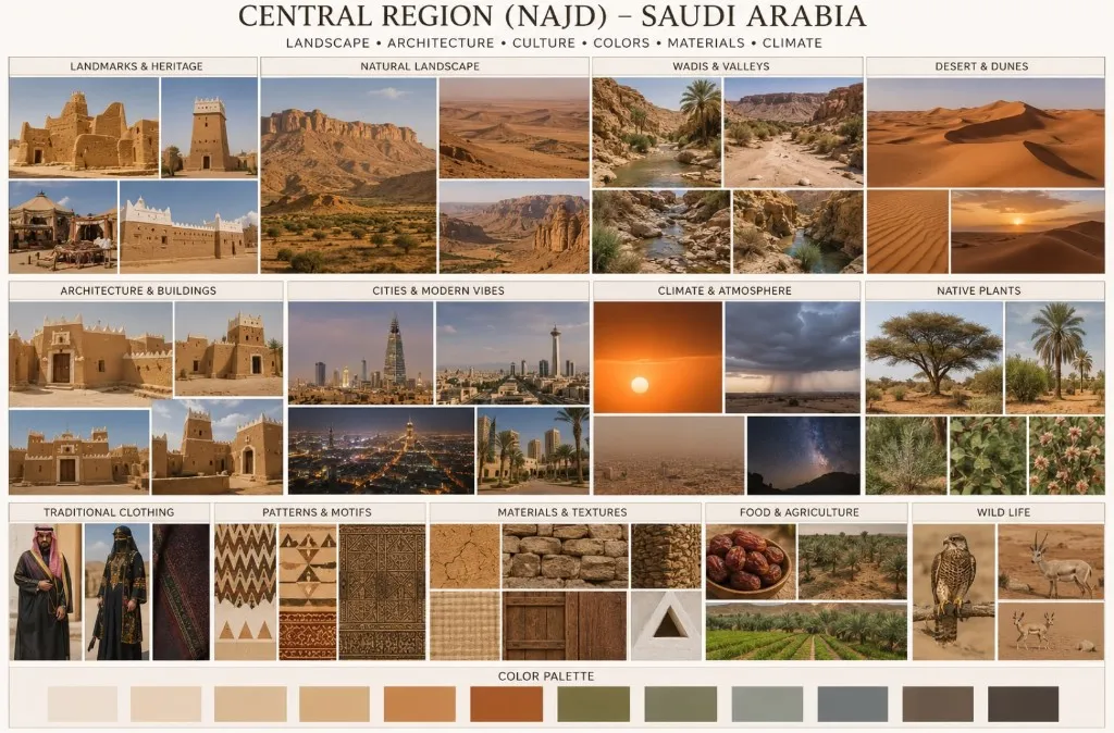 المنطقة الوسطى — لوحة الإلهام