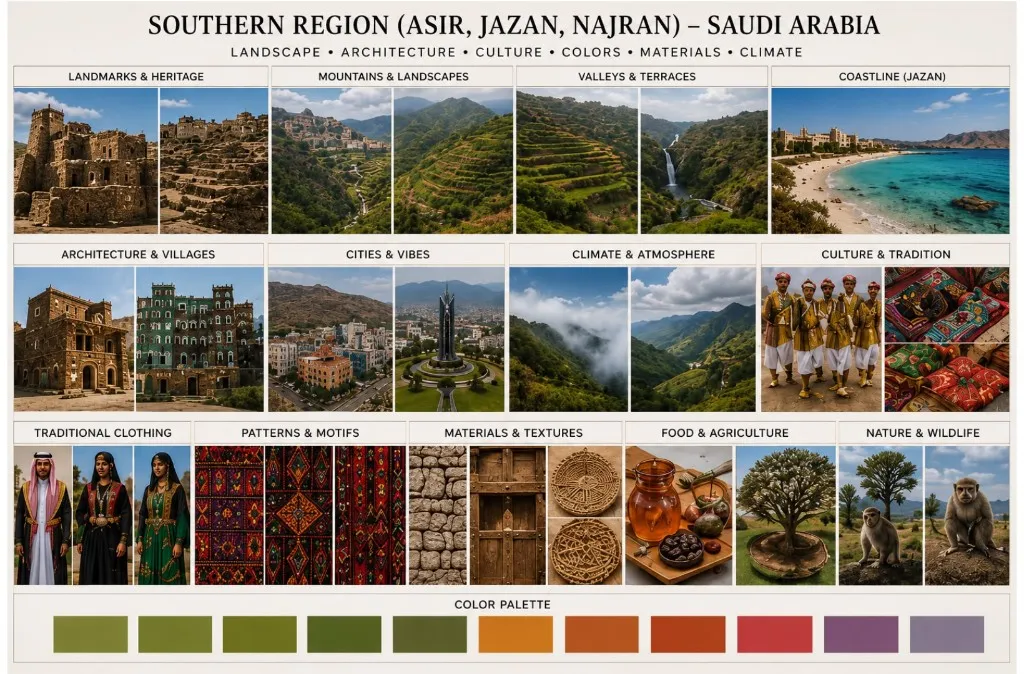 المنطقة الجنوبية — لوحة الإلهام